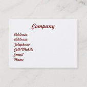 KANALEN VISITEKAARTJE (Achterkant)