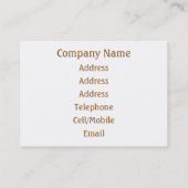 KANALEN VISITEKAARTJE (Achterkant)