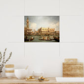 Kanaletto-meesterwerk - Uitzicht van San Marco Ven Poster (Keuken)