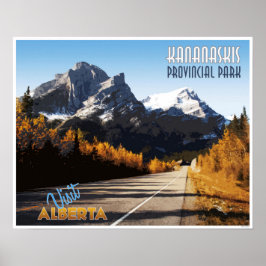 Kananaskis Provinciepark Vintage Travel Poster