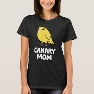 Kanarie Moeder Gele Kanarie Mama T-shirt