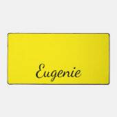 Kanariegeel Elegante naam | Trendy minimalist Bureaumat (Voorkant)