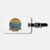 Kancamagus Highway New Hampshire Retro Bagagelabel (Voorkant horizontaal)