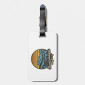 Kancamagus Highway New Hampshire Retro Bagagelabel (Achterkant verticaal)