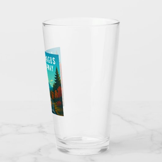 Kancamagus Highway New Hampshire zonsondergang Glas (Links)