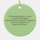Kancamagus Highway Ornament (Achterkant)