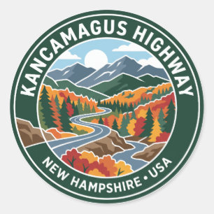 Kancamagus Highway USA Ronde Sticker
