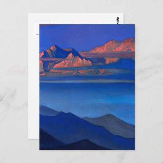 "Kanchenjunga" van Nicholas Roerick Briefkaart (Voorkant / Achterkant)
