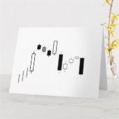 Kandelaar grafiek finance trading kaart (Gele Bloem)