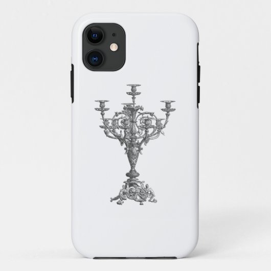 kandelaar lijnkunst Case-Mate iPhone case (Achterkant)