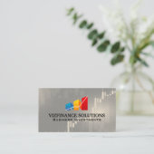 Kandelaar Stock Grafiek Logo Ontwerp | Financiën Visitekaartje (Staand voorkant)