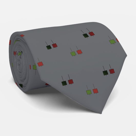 Kandelaarpatronen stropdas (Opgerold)
