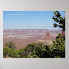 Kandelaarstoren in het Canyonlands National Park Poster