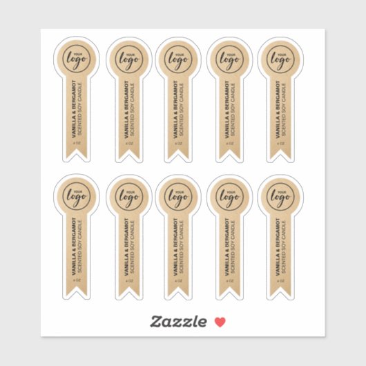 Kandelmerken voor kraft Soy Candle Sticker (Vel)