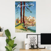 Kandersteg, Suisse, Affiche de voyage (Bureau à domicile)