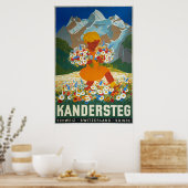 Kandersteg, Zwitserland, reisposter Poster (Keuken)