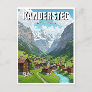 Kandersteg Zwitserland Reizen Briefkaart