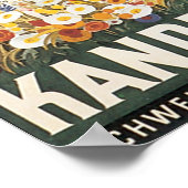 Kandersteg Zwitserland Vintage Travel Poster (Hoek)