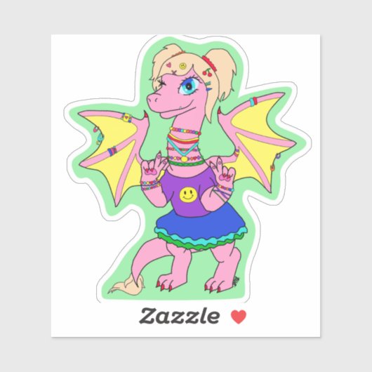 Kandi Draak Sticker (Vel)