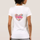 Kandi hart "Plur" T-shirt (Achterkant)