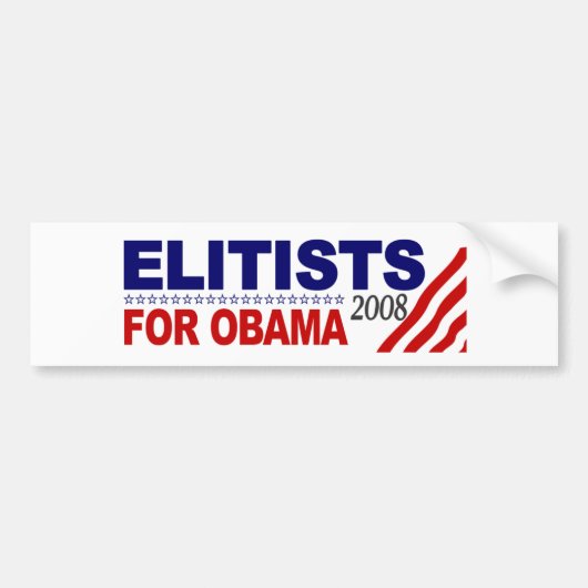 kandidaten voor Obama Bumpersticker (Voorkant)