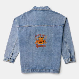 Kandij Koningin Halloween Kroon Vleermuizen_1 Denim Jacket