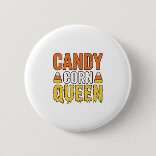 Kandij Mais Koningin Vintage Halloween T-Shirt Ont Ronde Button 5,7 Cm