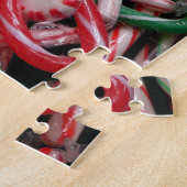 Kandijbonen en peppermints-kerstfeestdag legpuzzel (Zijkant)