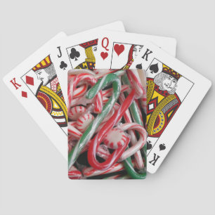 Kandijbonen en peppermints-kerstfeestdag speelkaarten