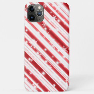 Kandijriet met sterren en Snowflakes iPhone 11 Pro Max Hoesje