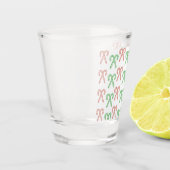 Kandijriet/pepermunt Shot Glas (Links)