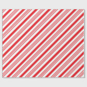 Kandijriet, rood en witstropen, verpakt papier (Vlak)