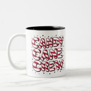 Kandijstok Crew Liefhebber Kerstmis Xmas Pyjama Tweekleurige Koffiemok