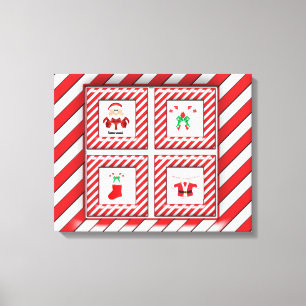 Kandijverbindingen en Santa Canvas Afdruk
