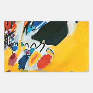 Kandinski Impressie III Concert Abstract Schilderi Rechthoekige Sticker