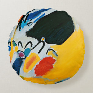 Kandinski Impressie III Concert Abstract Schilderi Rond Kussen