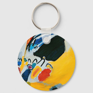Kandinski Impressie III Concert Abstract Schilderi Sleutelhanger