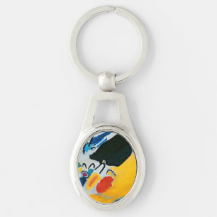 Kandinski Impressie III Concert Abstract Schilderi Sleutelhanger