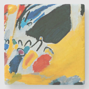 Kandinski Impressie III Concert Abstract Schilderi Stenen Onderzetter