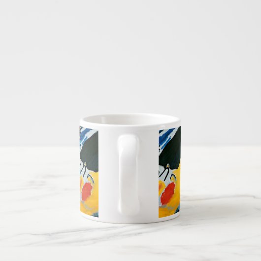 Kandinski Impression III Concert Abstract schilder Espresso Kop (Achterkant)