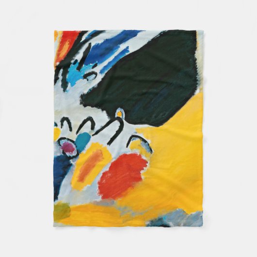 Kandinski Impression III Concert Abstract schilder Fleece Deken (Voorkant)