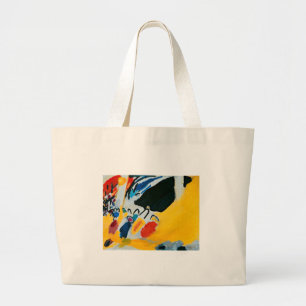 Kandinski Impression III Concert Abstract schilder Grote Tote Bag