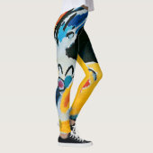 Kandinski Impression III Concert Abstract schilder Leggings (Rechts)