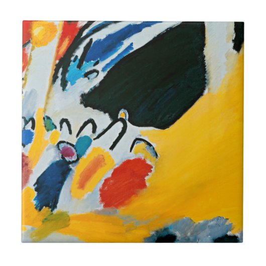 Kandinski Impression III Concert Abstract schilder Tegeltje (Voorkant)