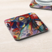 Kandinsky 1913 Abstract schilderen Drankjes Onderzetter (Linkerzijde)