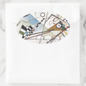 Kandinsky 1923/compositie viii/pixdezines ovale sticker (Tas)