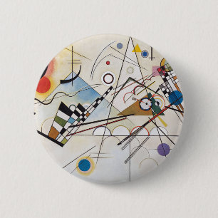 Kandinsky 1923/compositie viii/pixdezines ronde button 5,7 cm