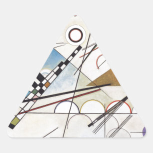 Kandinsky 1923/composition viii/pixdezines driehoek sticker