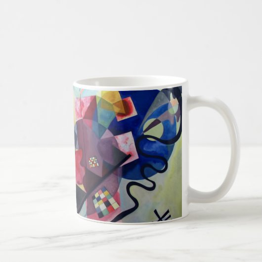 Kandinsky 1925/yellow/red/blue/pixdezines koffiemok (Rechts)