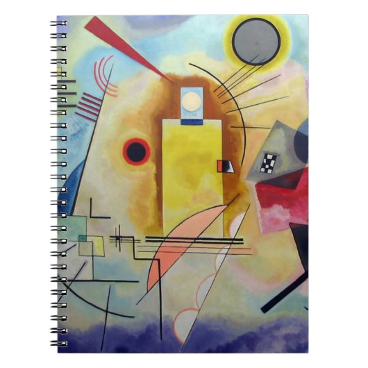 Kandinsky 1925/yellow/red/blue/pixdezines notitieboek (Voorkant)